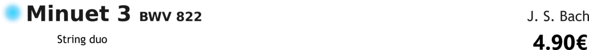 Minuet 3 in G minor